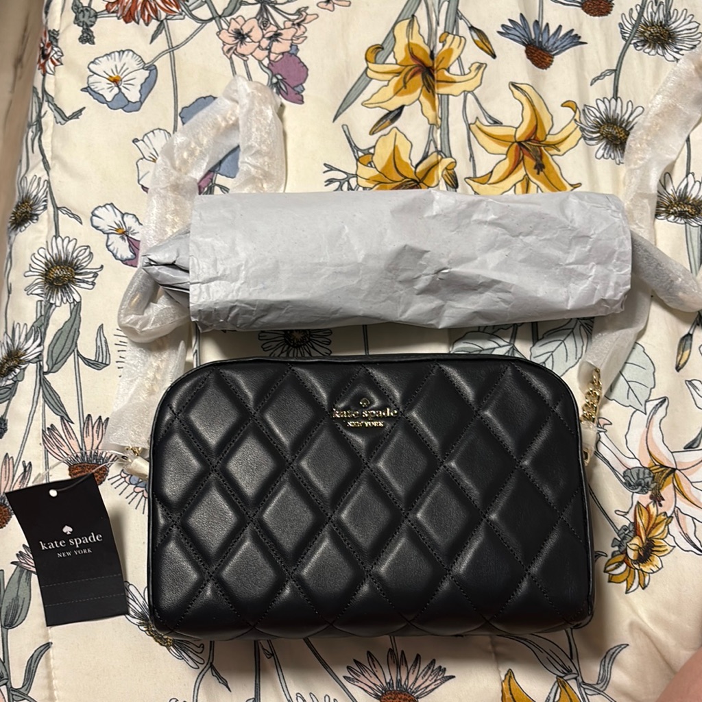 Kate Spade Black Quilted Bag